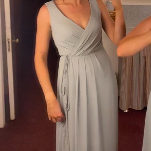 Sage Green Davids Bridal Dress - Picture 3 of 3